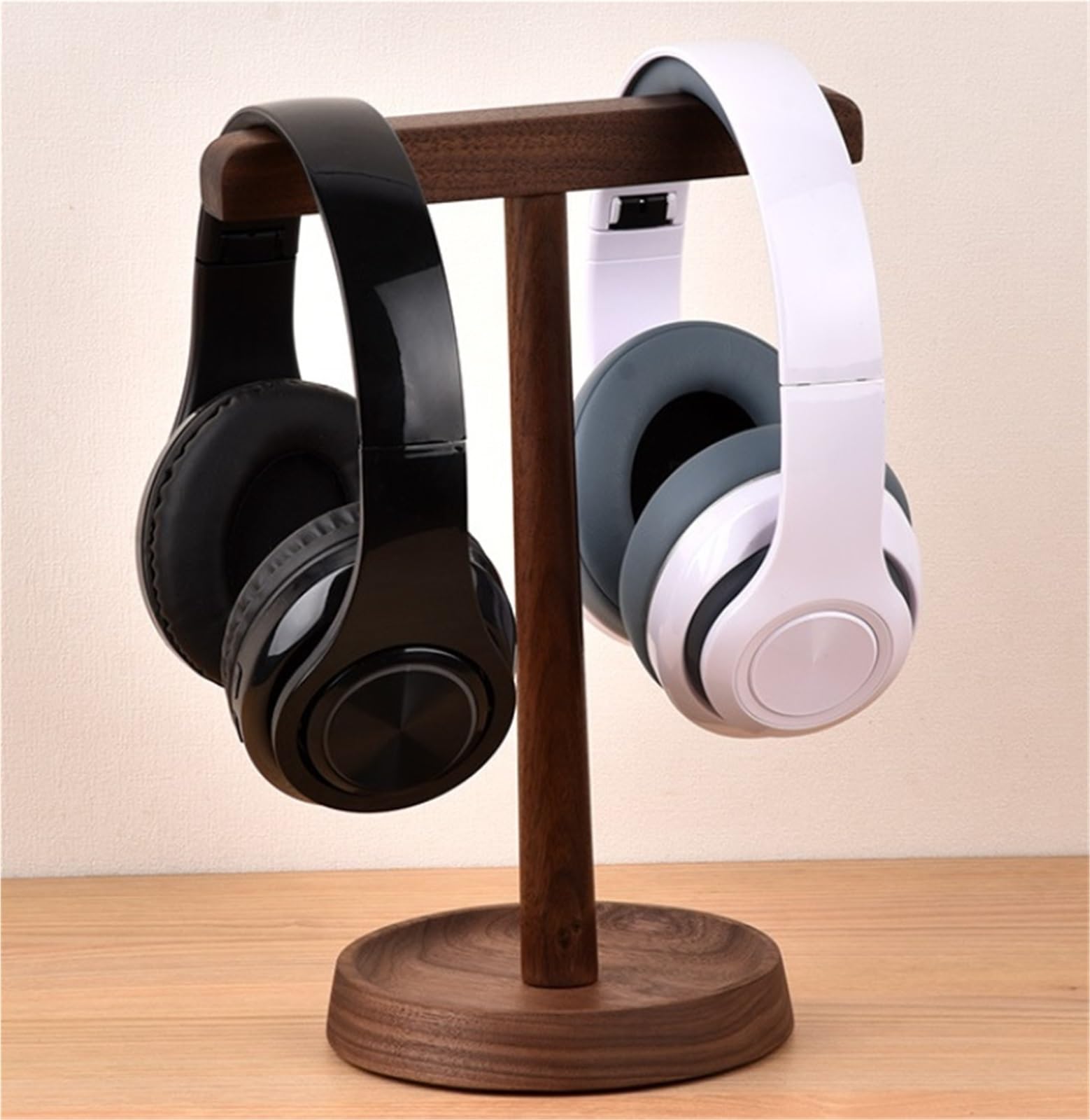 Supporto Per Cuffie Porta Cuffie Supporto For Cuffie In Noce For Da Tavolo In Legno Display Gancio Creativo For Auricolari Organizzare
