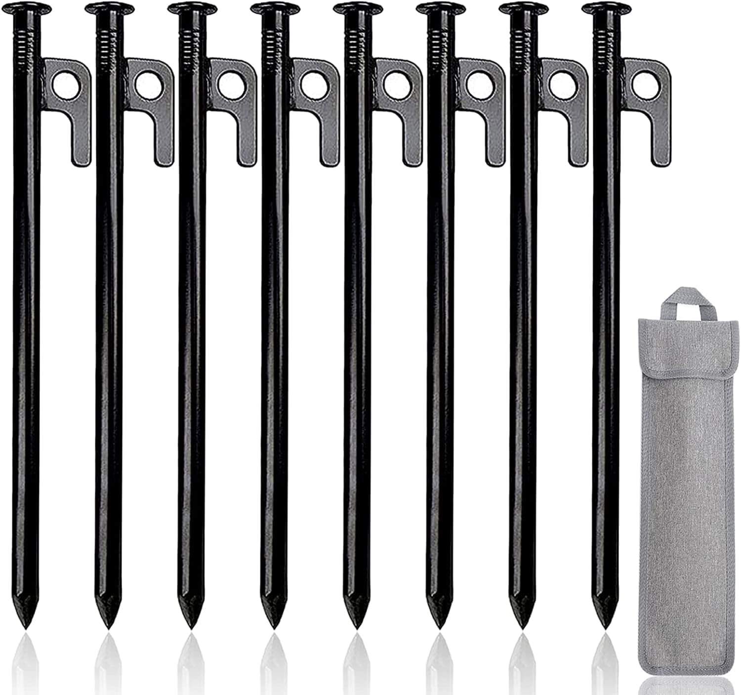 Piquets De Tente Robustes, Piquets de Tente en Acier 30cm