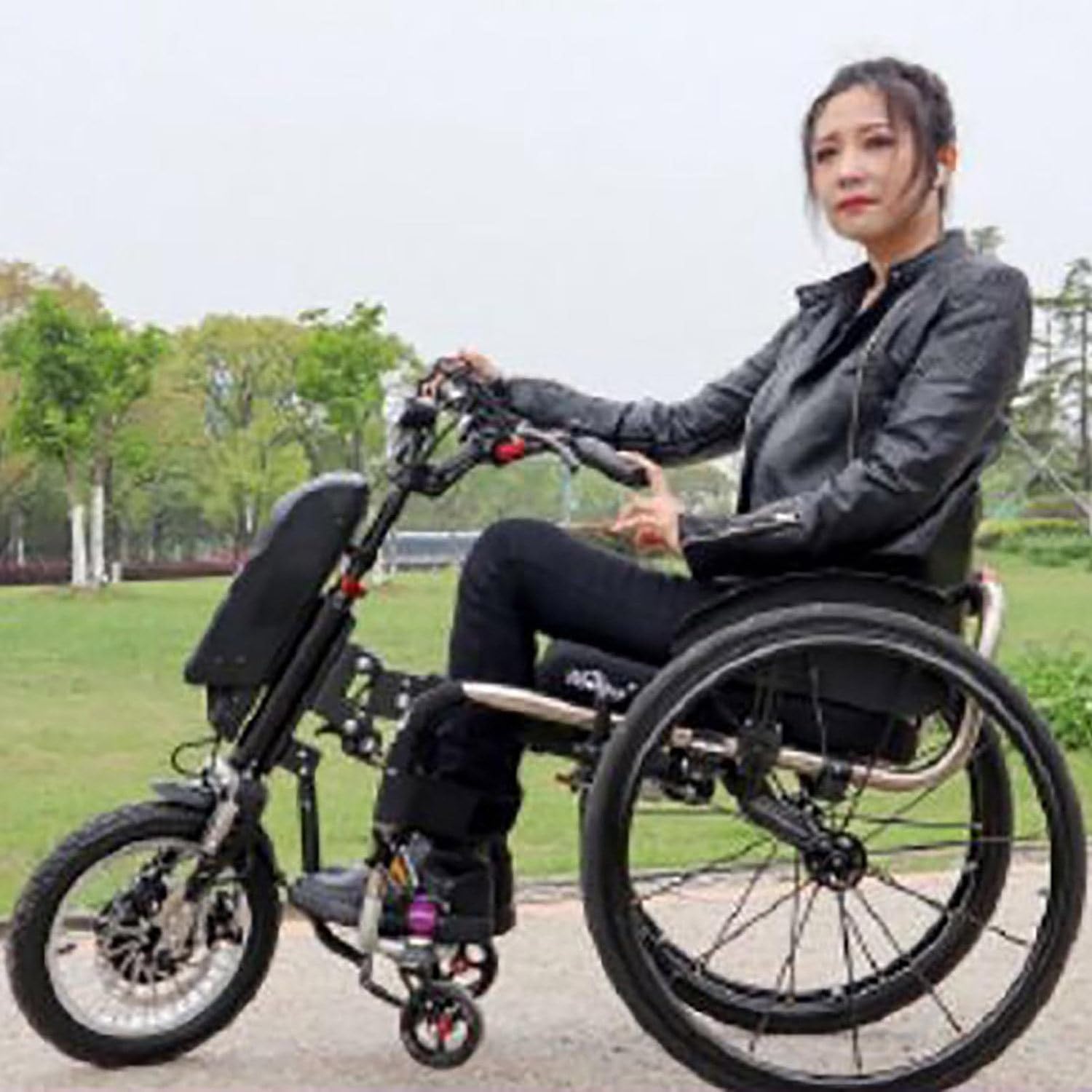 車椅子　　ハンドサイクル Amazon | 500W 電動ハンドサイクル車椅子アタッチメント、耐久性 65km