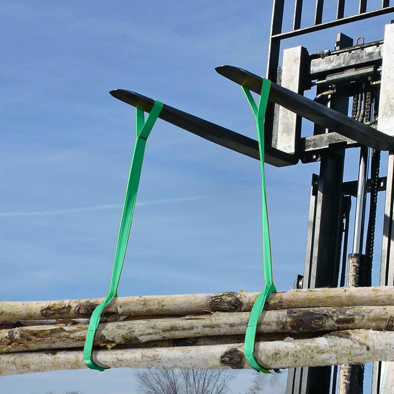 Wolfpack Linea Profesional Eslinga Plana Doble Banda 2000 Kg Factor Seguridad 7:1 2 Metros Poliester Verde