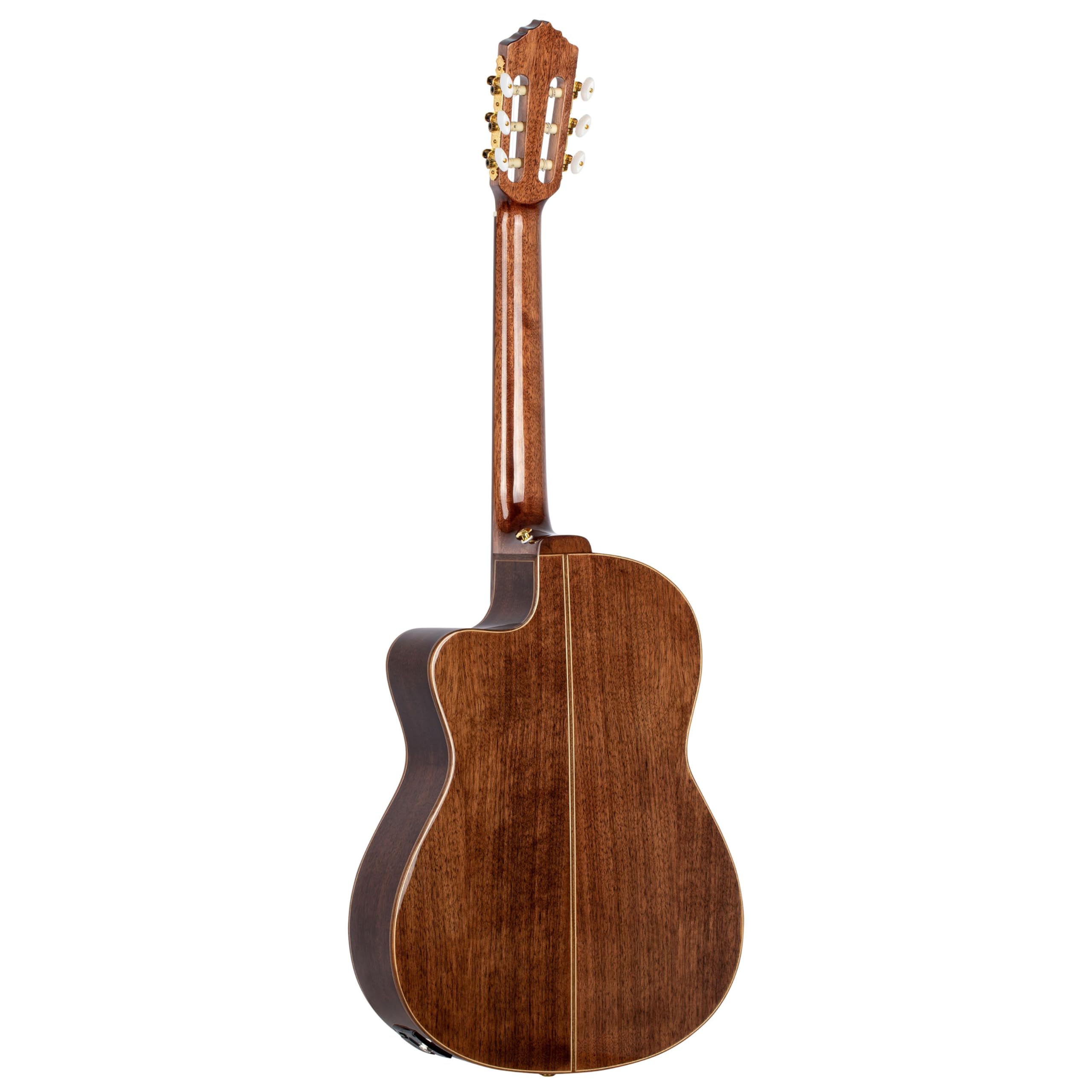 Ortega Guitars Performer Series Chitarra Acustica-Elettrica, con Corde in Nylon, 4/4M Manico Medio, con Borsa, Walmut