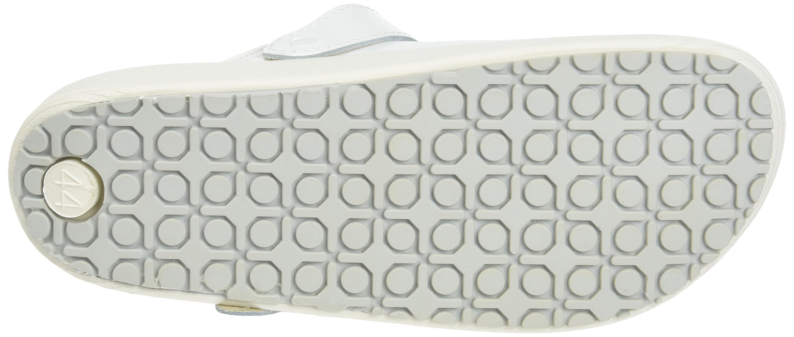Abeba Clog 9300 - rubber gładka skóra biała, perforowana, certyfikowana, 44