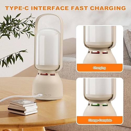 Miniatura 6 de JackonLux Linterna de camping con altavoz, linterna portátil recargable para exteriores, 11 modos RGB de color regulable luz nocturna LED para