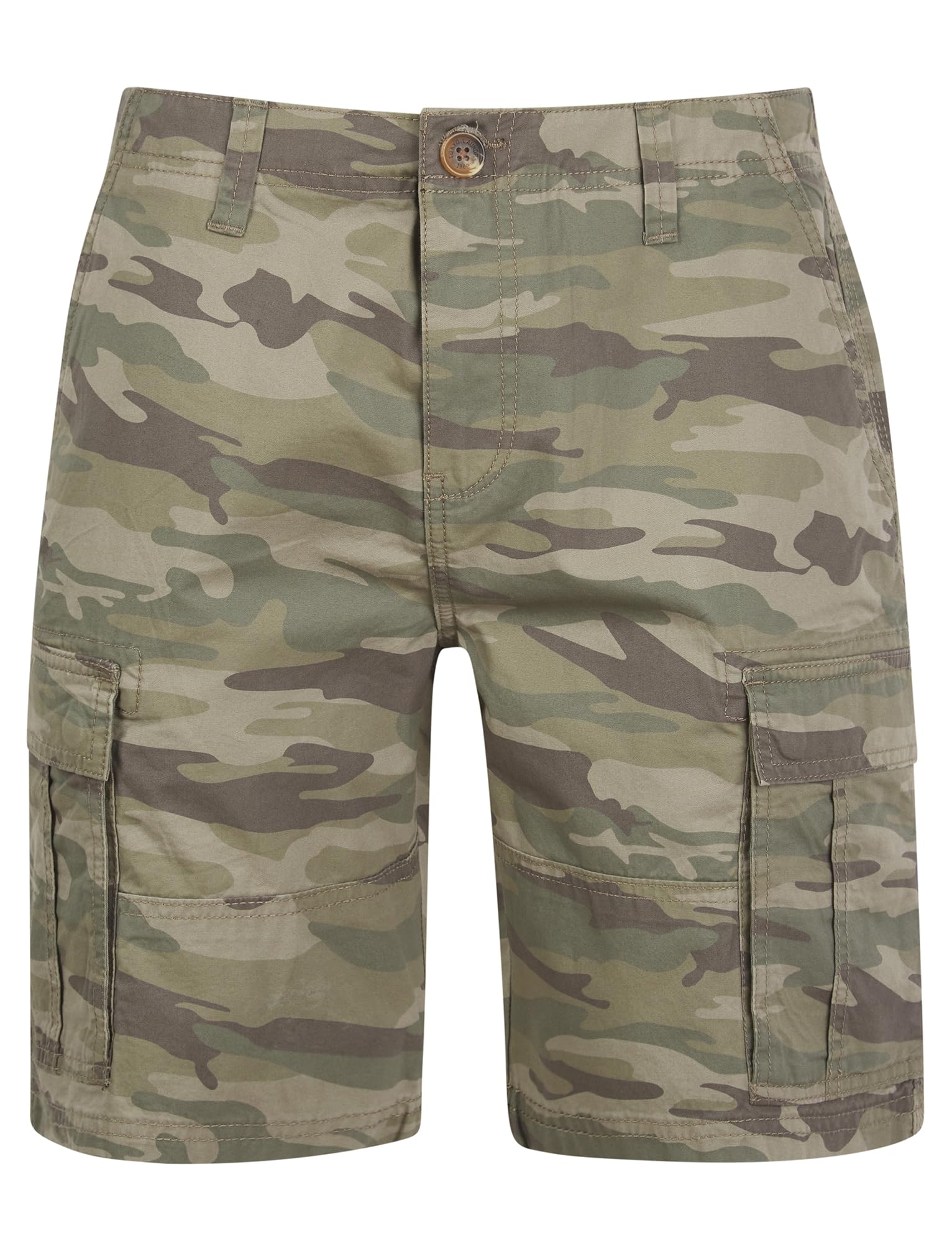 Tokyo Laundry Men's Cargo Shorts - Khaki - Cotton - S