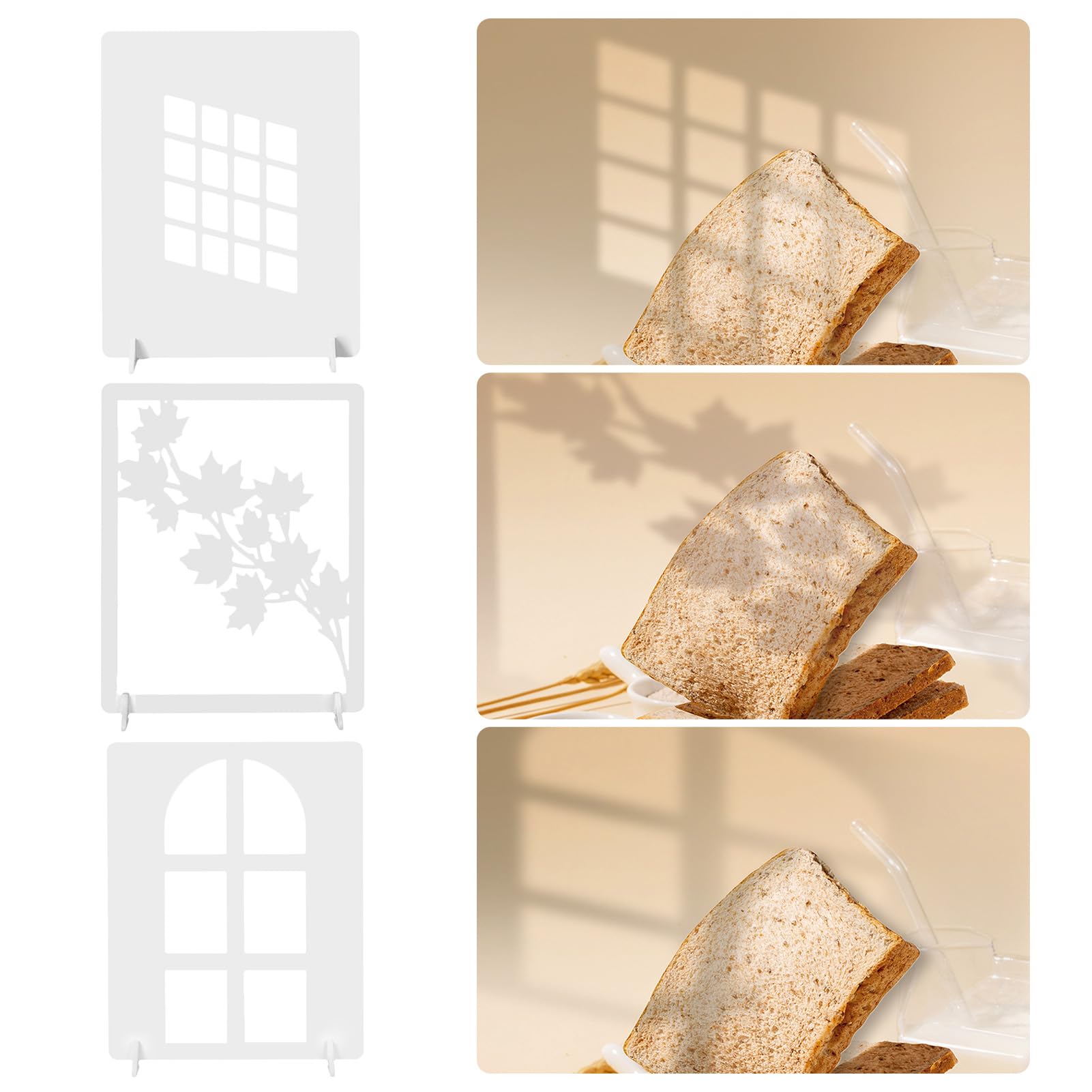 Andoer - Papel pintado fotográfico (3 unidades), color blanco