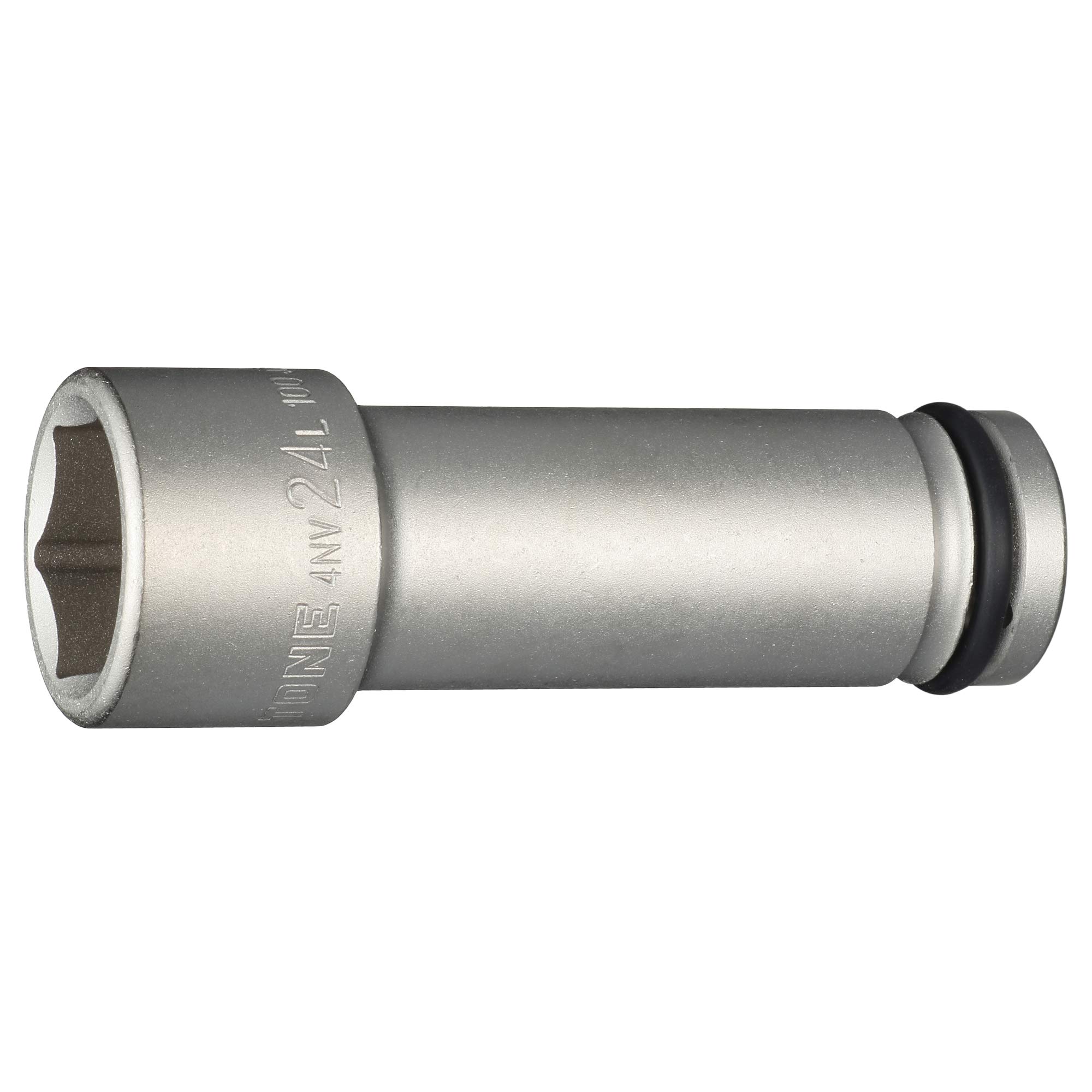TONE 4NV-24L100 Ultra Long Socket for Impacts, 0.5 inch (12.7 mm) Insertion Angle (1/2 mm), Double Side Width 0.9 inches (24 mm)