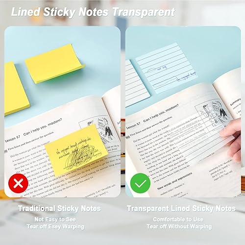 Miniatura 7 de Morandi - 500 notas adhesivas transparentes, redondas, impermeables, autoadhesivas, translúcidas, para libros, páginas transparentes, notas