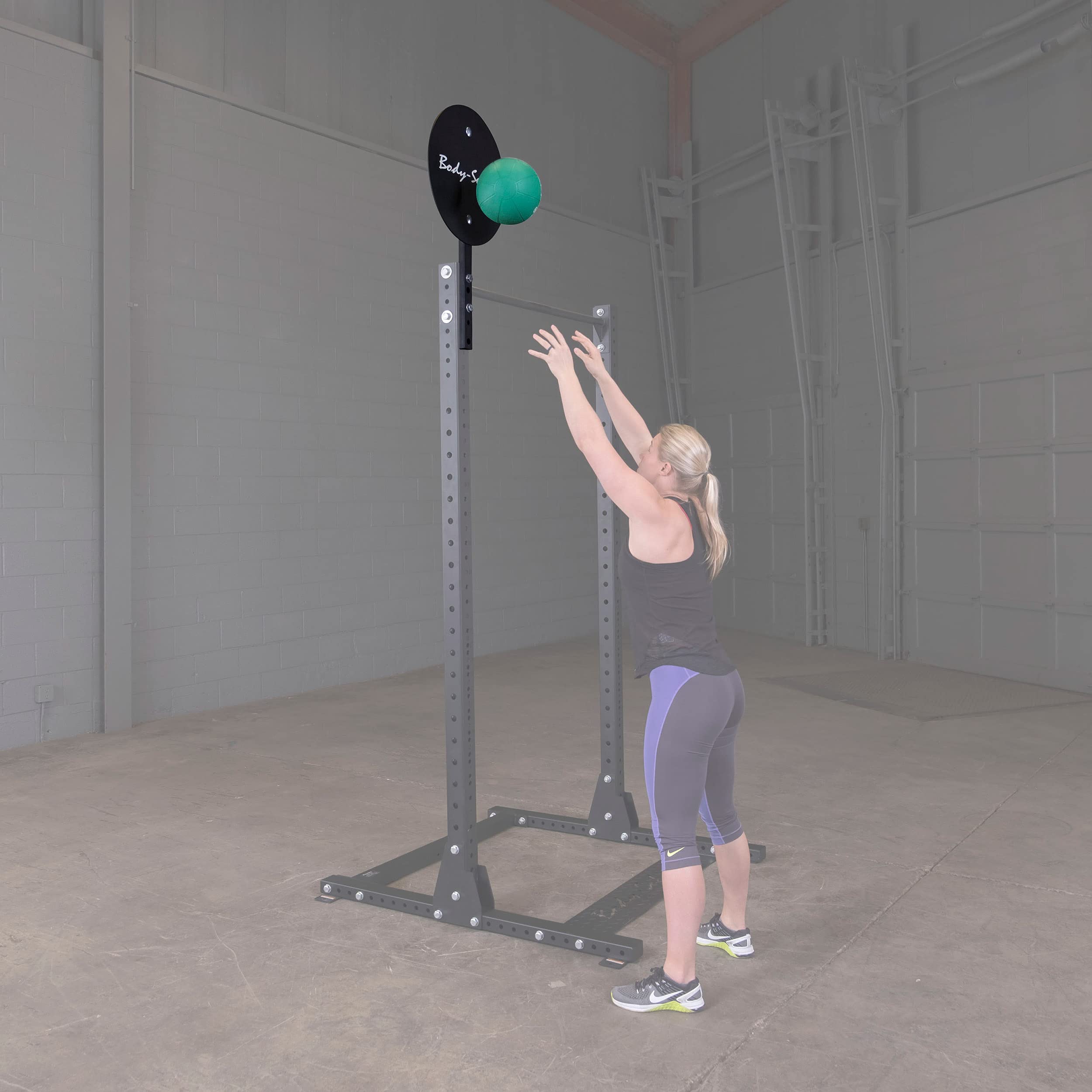 Body Solid (SPRBT) Wall Ball Target Training with Wall, Medicine & Slam Balls, Compatible with SPR1000, SPR500, SPRACB, SR-HEX and SR-HEXP Power Racks, Home and Commercial Gym Attachments
