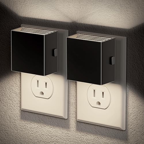 Miniatura 10 de JandCase Luz nocturna, luces nocturnas automáticas enchufables a la pared, paquete de 2 luces nocturnas modernas con sensor de luz automático,