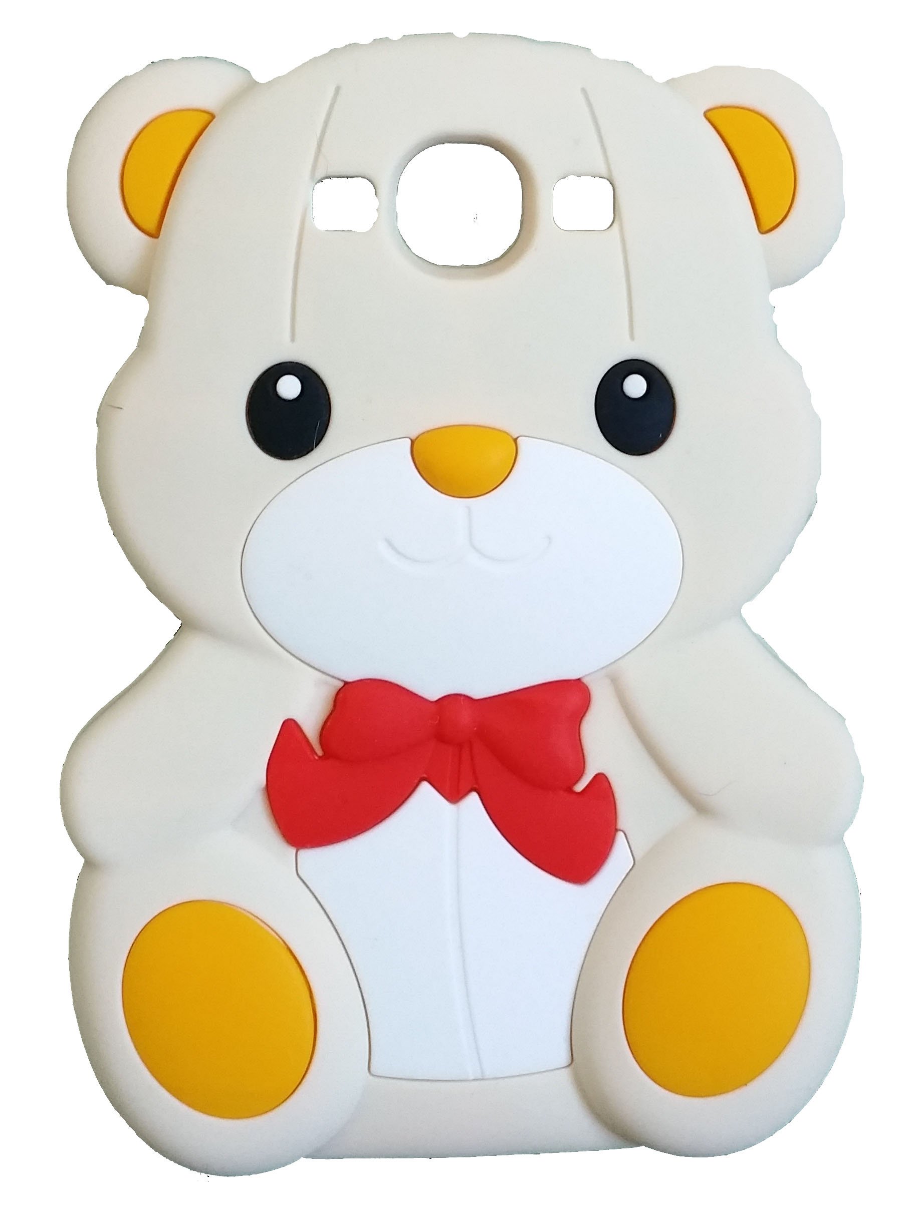 CREAM Super Cute Bow Bear Soft Silicone Case for Samsung Galaxy S3 I9300