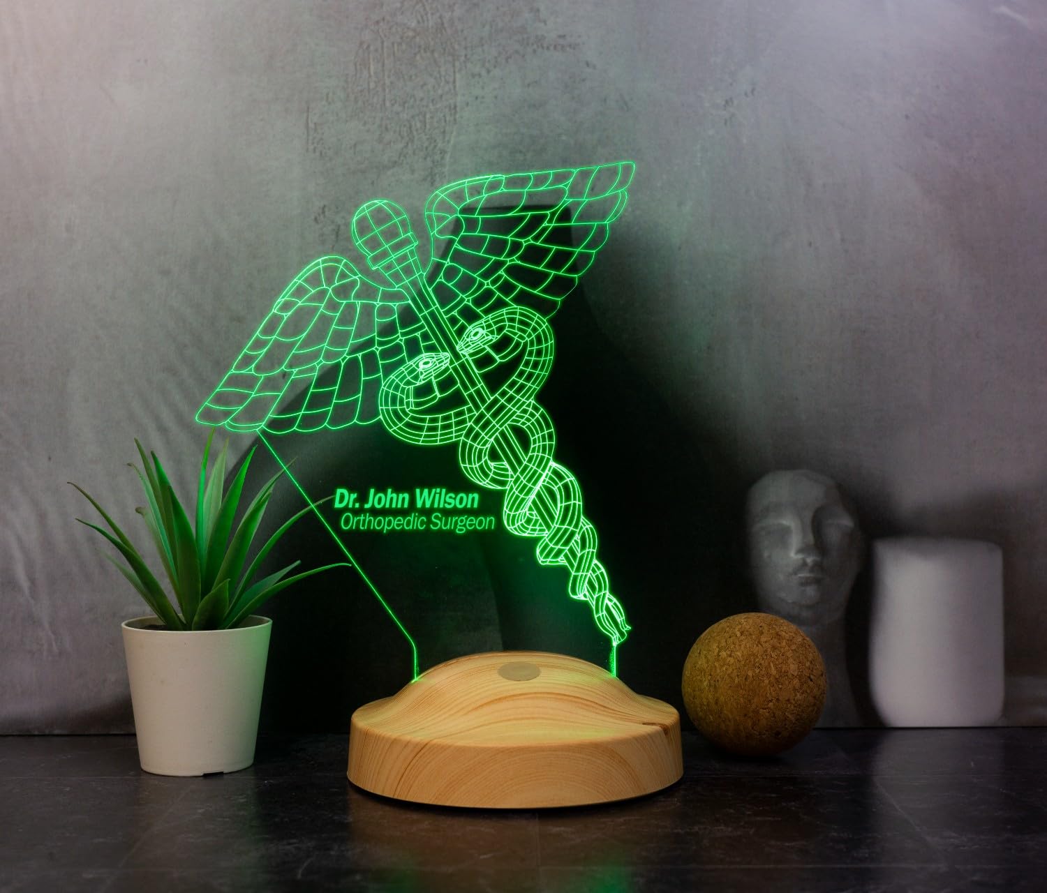 Spersonalizowane prezenty dla lekarzy, lampka LED 3D, tekst na życzenie, światło drzemki, symbol lekarstwa, zmiana koloru, lampa dekoracyjna