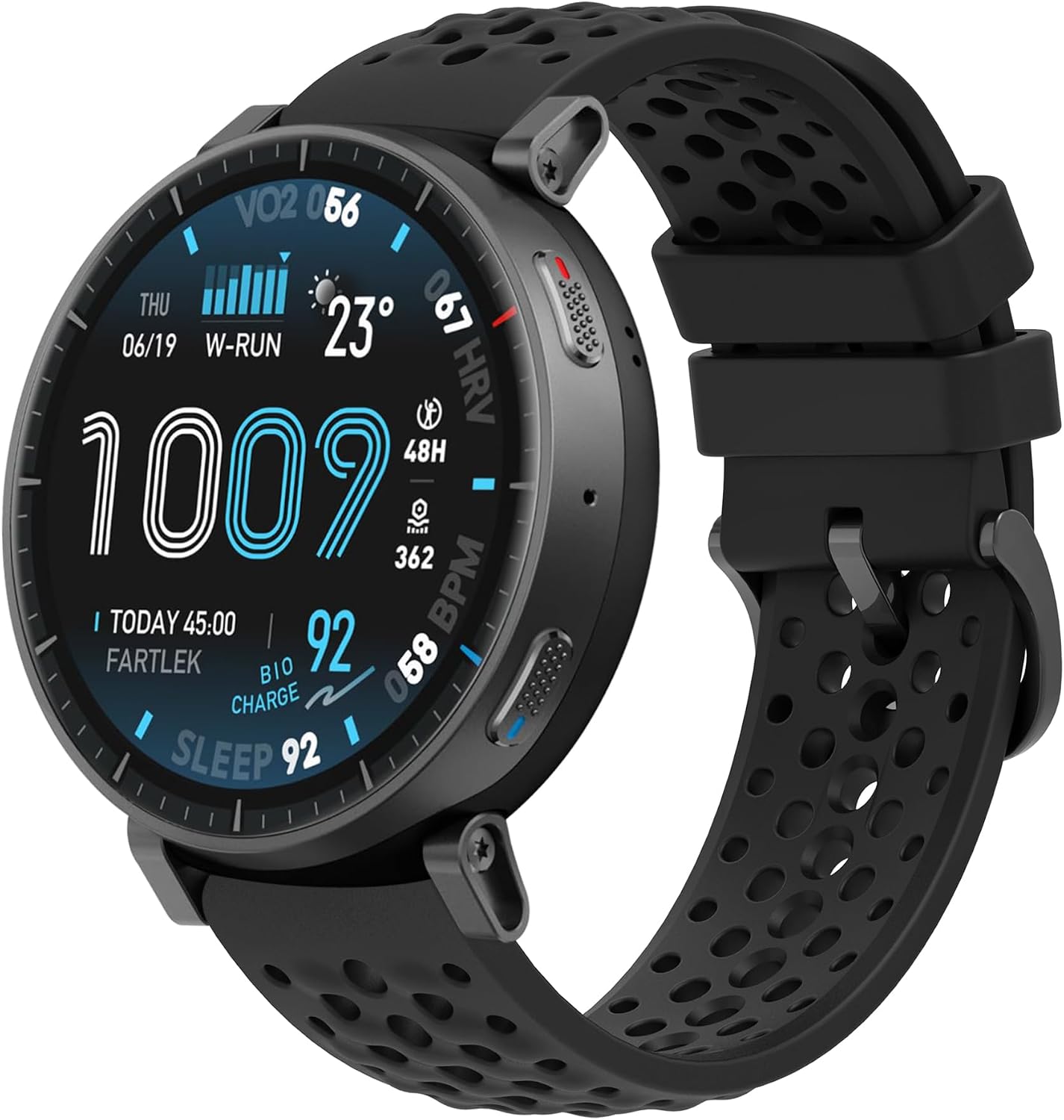 hengkang Watch Band with Case Fit for Amazfit Active Max Women Men, Adjustable Sport Silicone Replacement Bands Straps Wristbands & Protective Case Flexible Silicone Cover Fit for Amazfit Active Max image 3