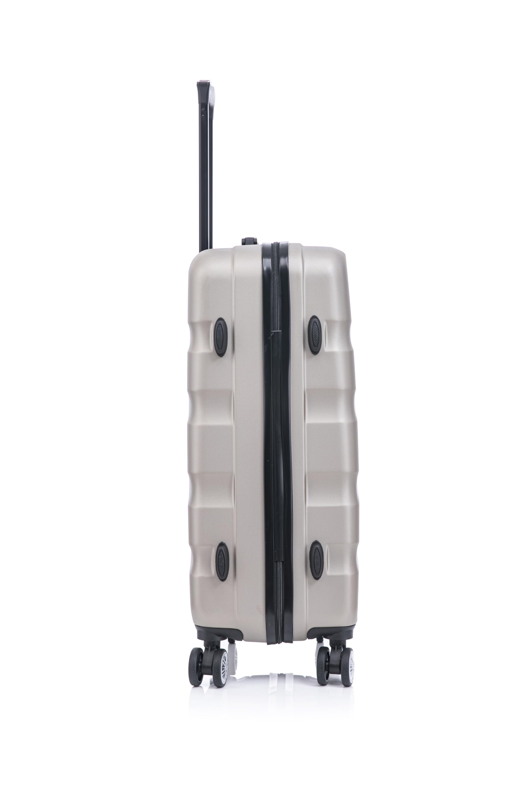 CELIMS - Juego de Maletas | Maletas de Viaje Grandes 23 Kilos + Neceser Mujer| Maleta Grande 23 Kilos 75cm + Neceser Viaje | ABS Ligera| Champán