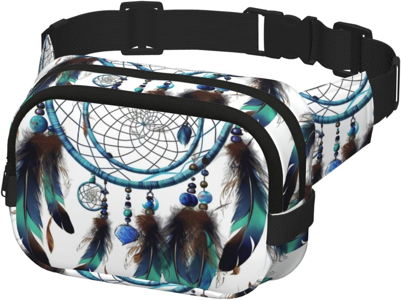 Waist Pack for Men Women Crossbody Belt Bag Native American Dream Catcher Waist Bag Travel Fanny Pack Bum Bags