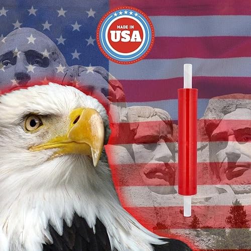 Vista 71 de PSBM - Rollo de película elástica roja con asas de núcleo extendido, 1 paquete, 20 pulgadas x 1000 pies, calibre 80, rollos de película elástica a