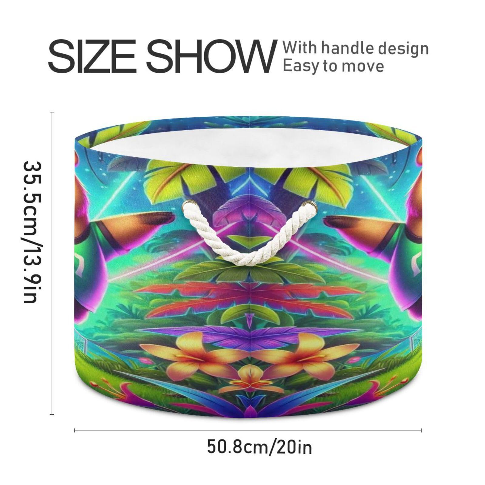 Capybara Football Cute Storage Basket Large Foldable Baby Laundry Basket Hamper Toy Blanket Basket Storage Organizer Bin with Handle for Home Living Room Bedroom Decor Kids
