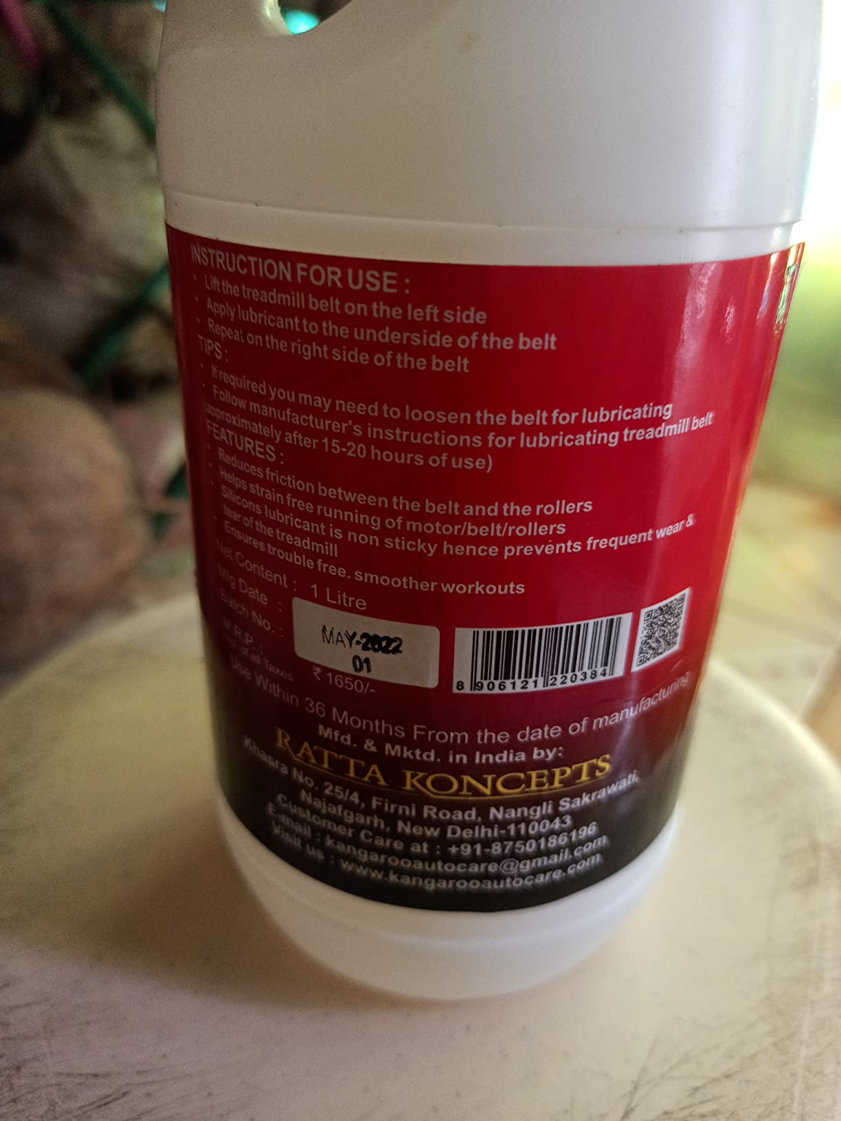 Roxila® Pure Silicone Treadmill Lubricant Oil for Belt/High Viscosity