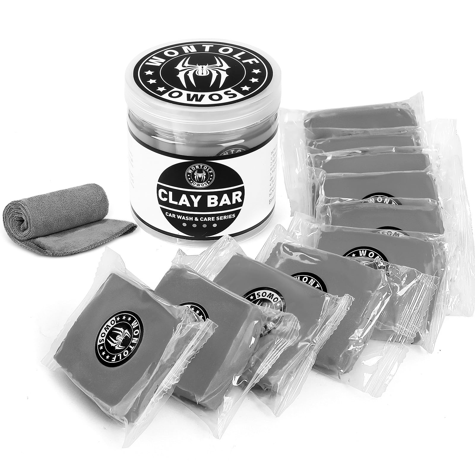 Wontolf 10 Pack Clay Bars Auto Detailing Premium Grade