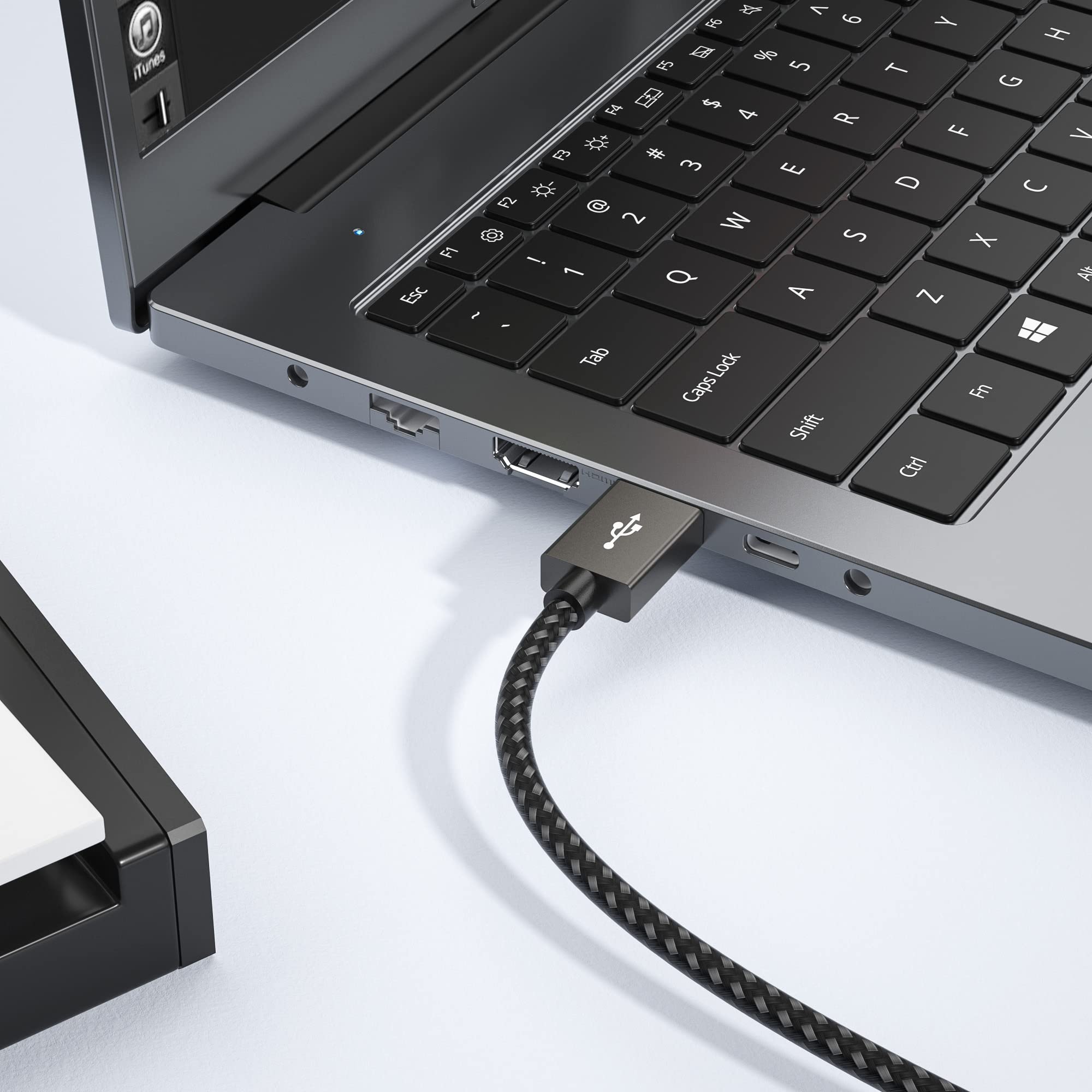DigitalLife Câble USB Type-B Vers MIDI de 1,0 m - Compatible avec Claviers MIDI, Contrôleurs, Instruments de Musique | Windows 11, macOS 15 et Linux (Model No.: MIDI-AB100-I)