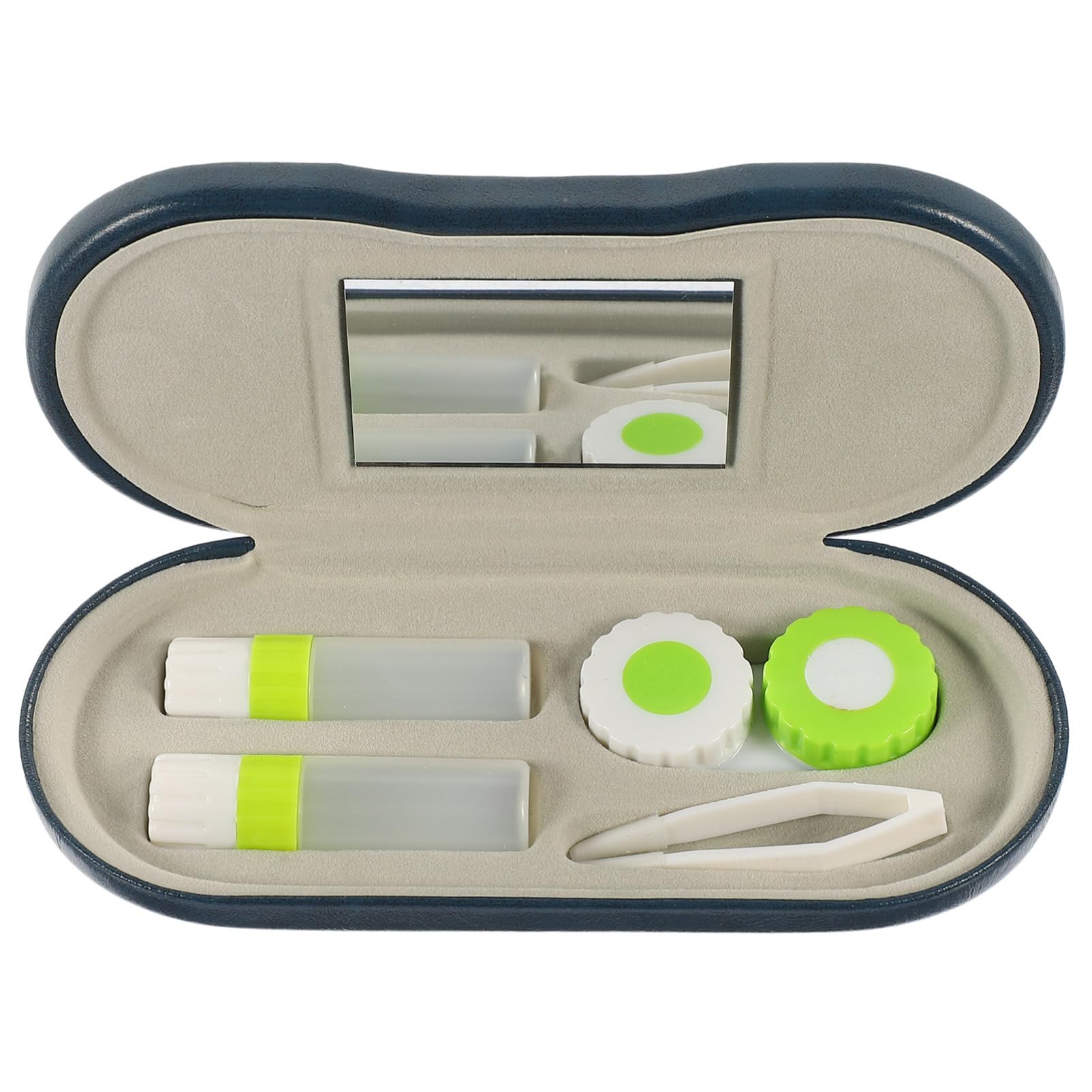 3 Ensembles Étui à Lunettes Portable Multicouche avec Boîte de Rangement pour Lentilles de Contact Pratique pour Voyage et Activités Extérieures