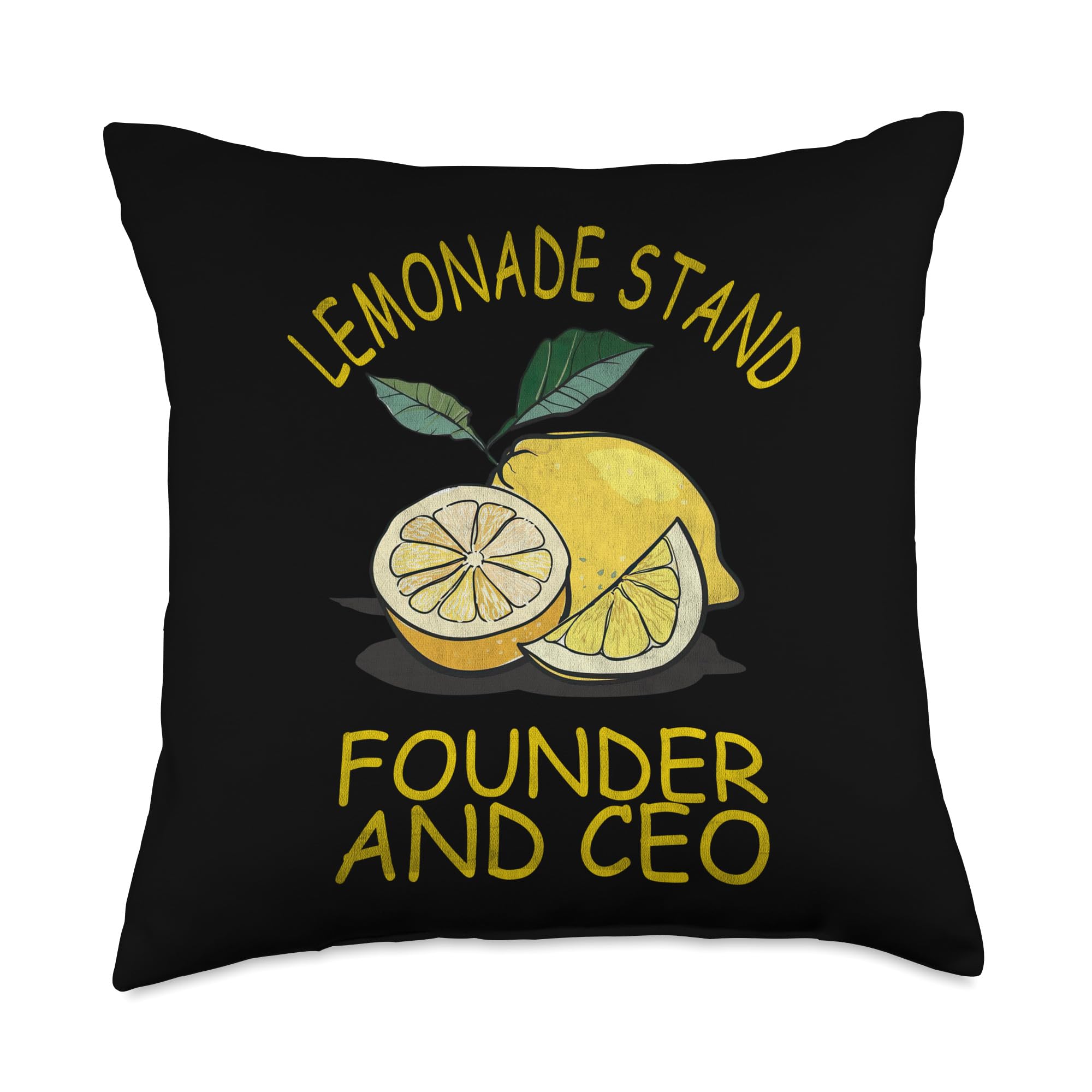 Lemon Stand Founder And Ceo Lemonade Juice Throw Pillow