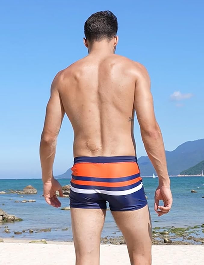 Whether you're looking for a new swimwear option for your next beach vacation or just want to update your swimwear collection, COOFANDY Men's Square Leg Swim Briefs are a great choice. With their stylish design, comfortable fit, and durable construction, these swim briefs are sure to become a favorite in your summer wardrobe. Description by ChatGPT.