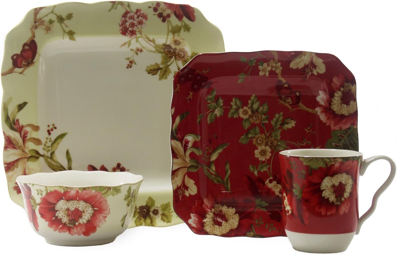 222 Fifth Lutece Square 16-Piece Dinnerware Sets
