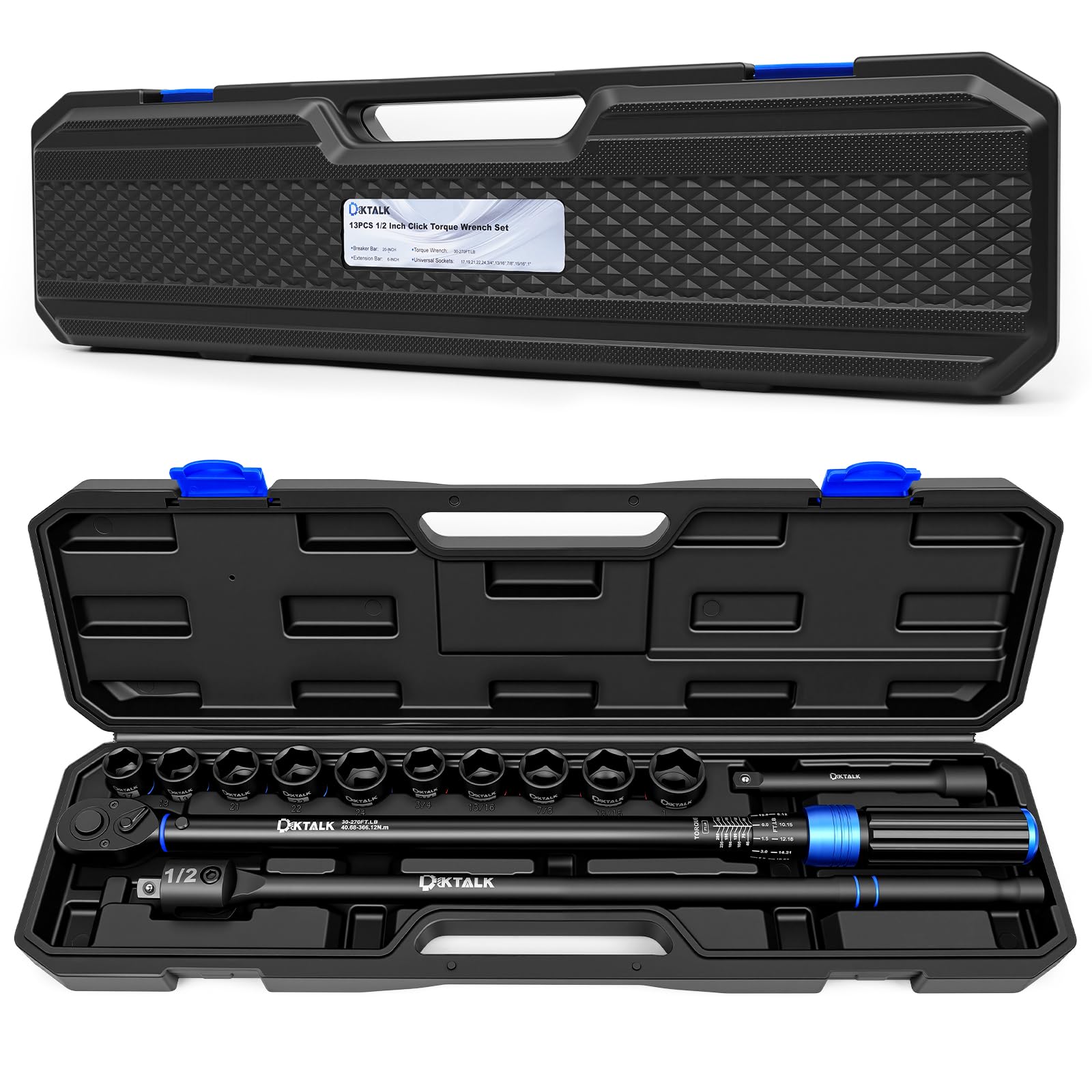 DikTalk 13-Piece Torque Wrench Set