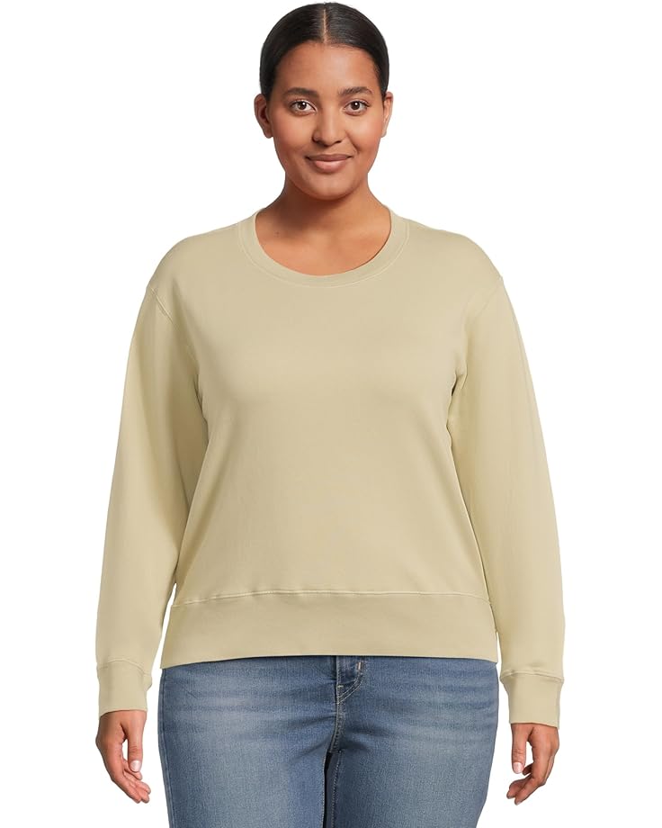 Mod-o-doc Long Sleeve Open Crew Neck Sweatshirt - Main View