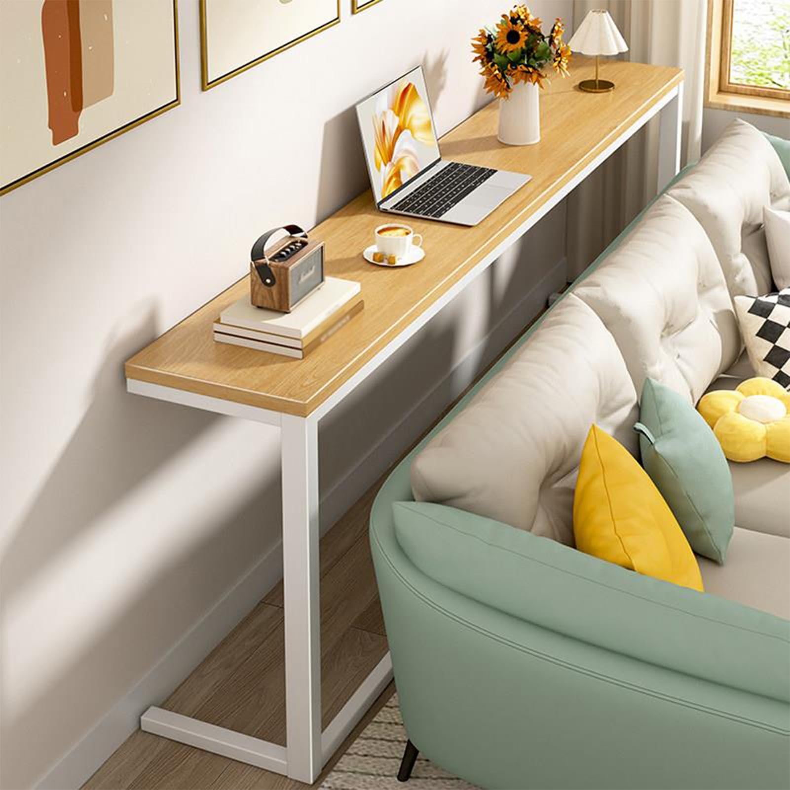 Copritermosifone Armadio Multifunzione, Tavolo Da Salotto Moderno(120x20x80cm)