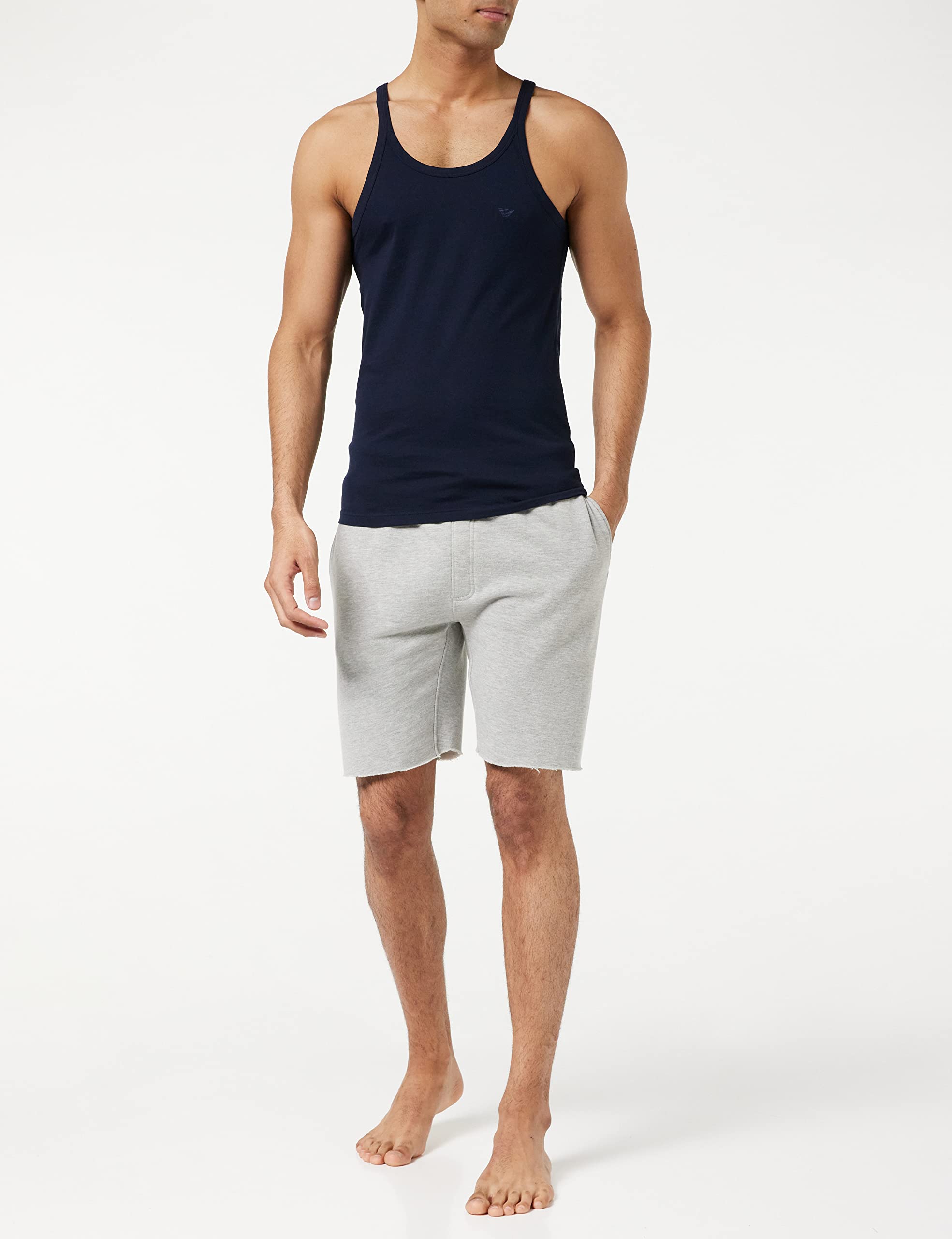 Emporio Armani Męska koszulka piżamowa (2 sztuki), biały/biały, L