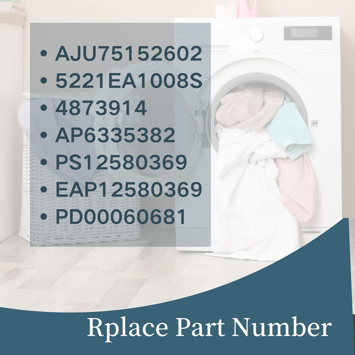 AJU75152602 washer inlet water valve, OEM washing machine valve Assembly Replacement Part for LG replace 5221EA1008S, 4873914, AP6335382, PS12580369, EAP12580369, PD00060681