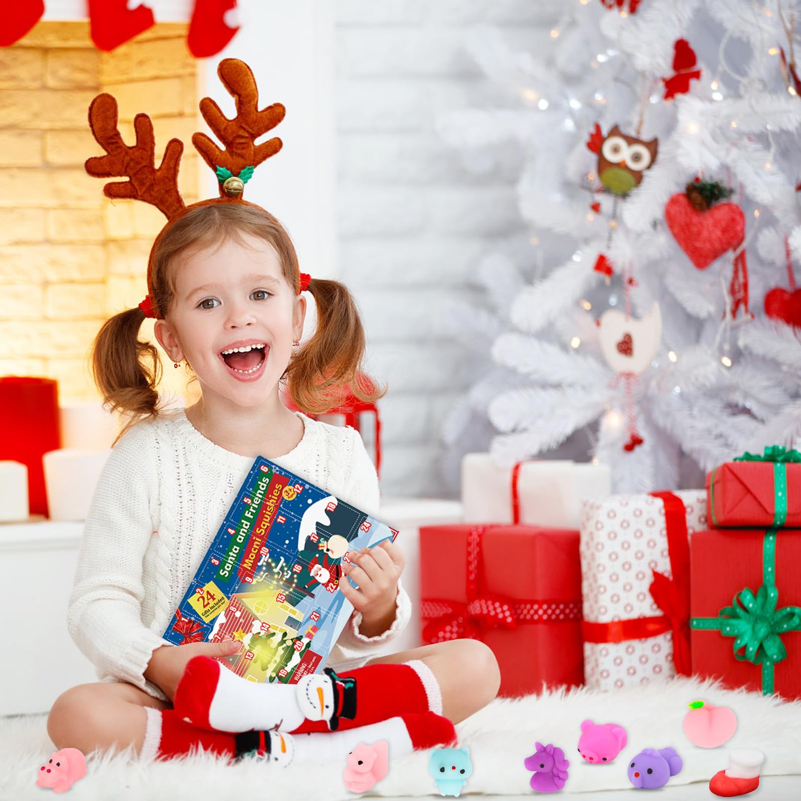 Adventskalender 2025 Mit 24 Mochi Squishies – Weihnachts-Countdown Mit Squishmallow-Figuren Für Kinder
