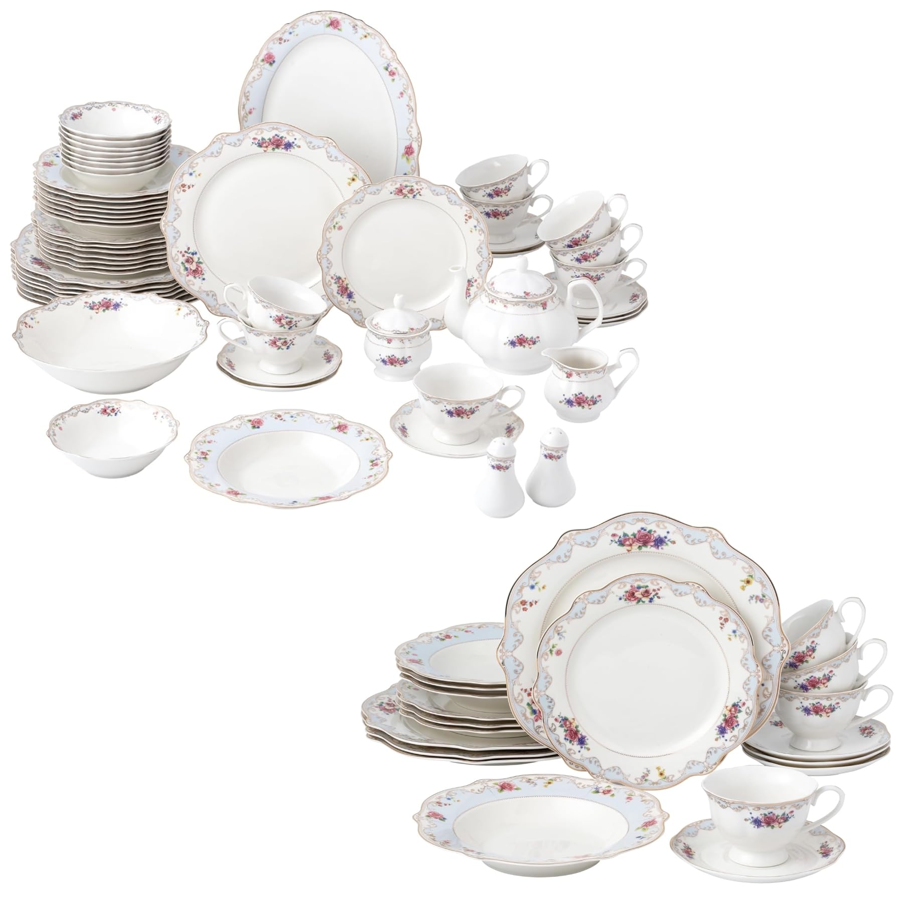 Amazon.com | Joseph Sedgh Collection 77-Piece Bone Chna Dinnerware