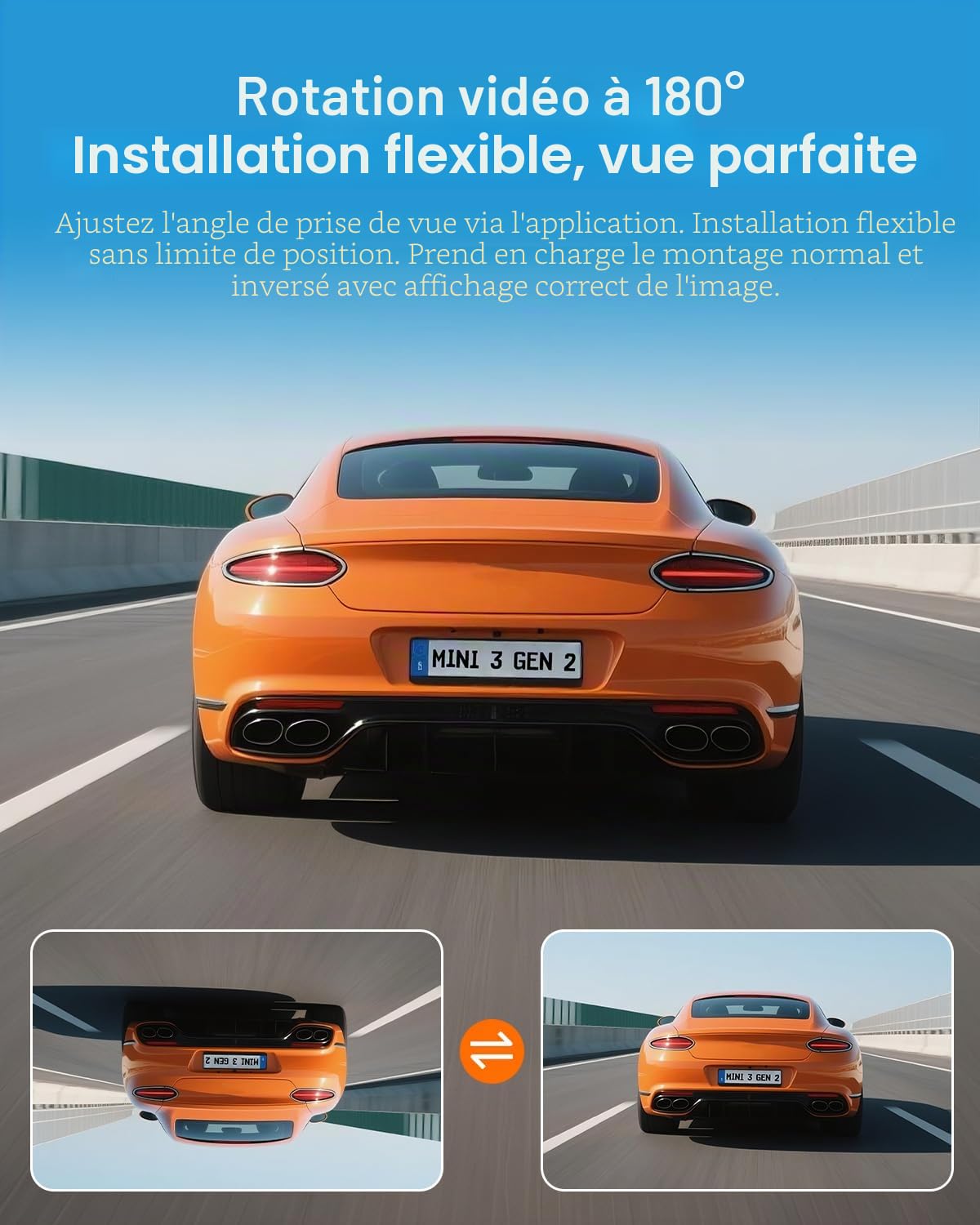 KAWA Mini Dashcam 2K,Commande Vocale,Caméra de Voiture WiFi | 1296P QHD,G-Capteur,Carte TF 32Go incluse,Contrôle App,WDR/3D DNR,Vision Nocturne,Mode Parking 24H