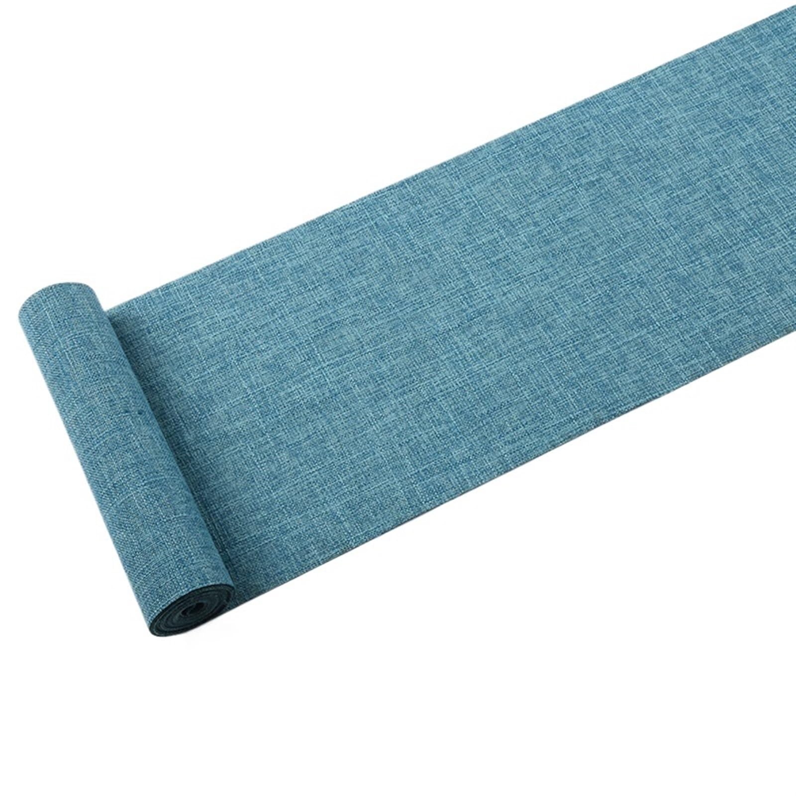 Table Runner Table Runner Waterproof Linen Natural Cloth for Wedding Party Restaurant Decor TV Cabinet Decorations(Blue,40X180cm)