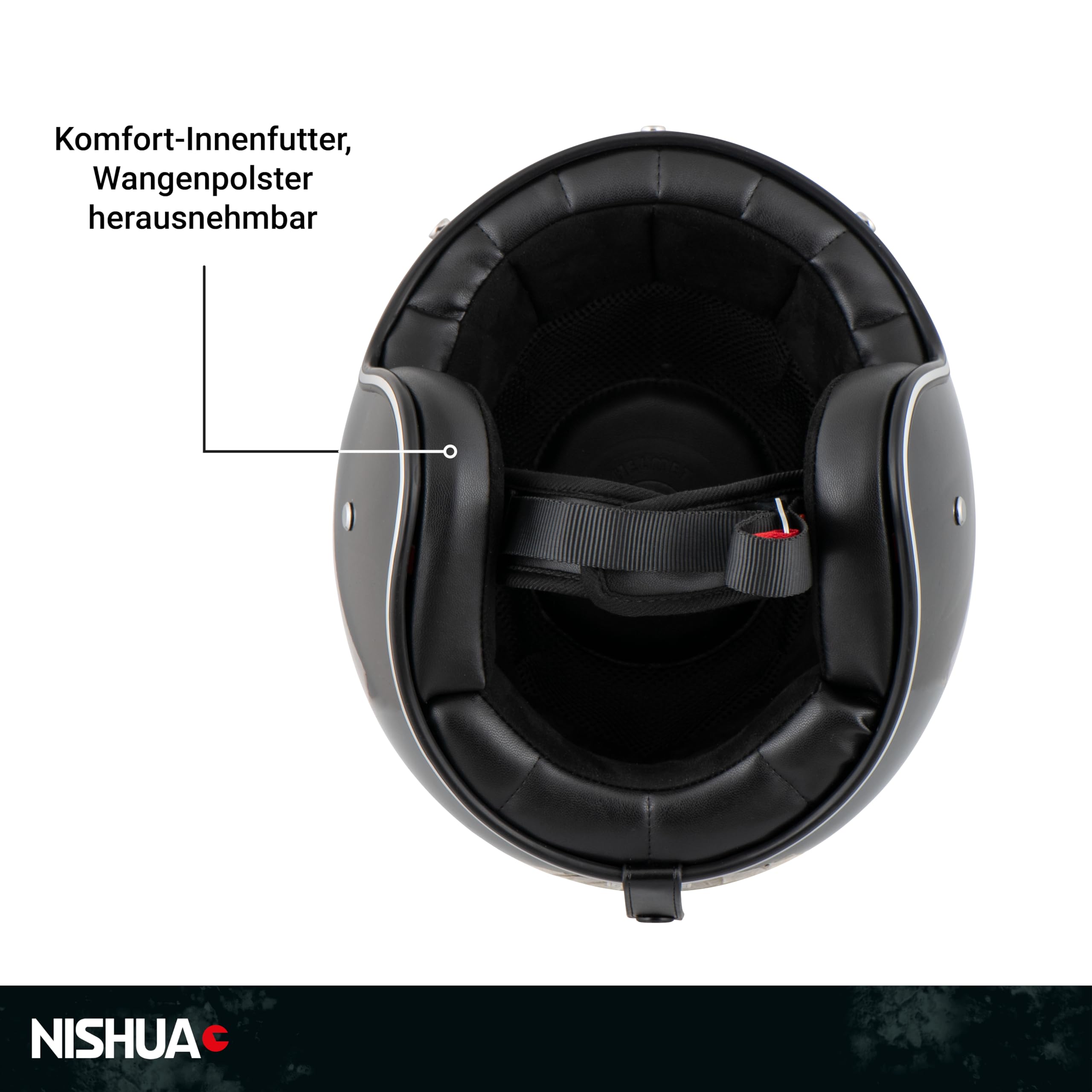 Jet 2 Evo Jethelm ohne Visier, ECE Zertifiziert - Maximale Verkehrssicherheit, Robuster & Komfortabler Motorradhelm, Idealer Roller Helm & Vespa Helm, Doppel-D Verschluss, Klares Visier, S-XXL