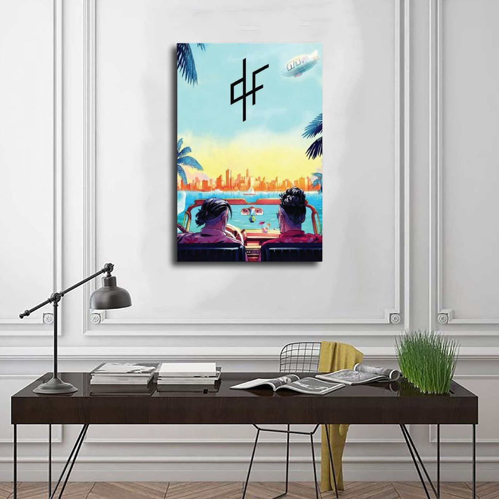 Poster Sur Toile 30x45 Cm - Décoration Chambre, Bureau - Modèle Années 91 - Personnalisable