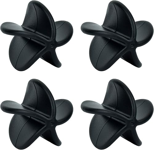 Shaker Balls Shaker Bottle Ball Reemplazo Milkshake Proteína en polvo Batidor para botella de vaso coctelera (4 piezas de plástico negro - A)