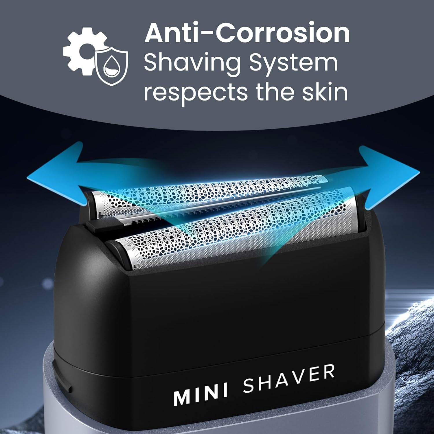 Electric Foil Shavers for Men: Portable Mini Electric Razor with 3 Blades LED Display Face Shaver with 2 Gears Adjustable IPX7 Waterproof for Travel & Home USB Type C