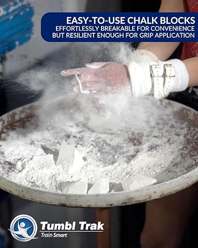 Miniatura 4 de Tumbl Trak Bloques de tiza de gimnasia, domina tu agarre, fórmula premium para entrenamiento de barra de gimnasia