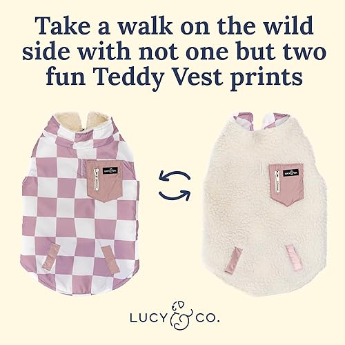 Miniatura 2 de Lucy & Co. Chaleco de peluche reversible, pequeño
