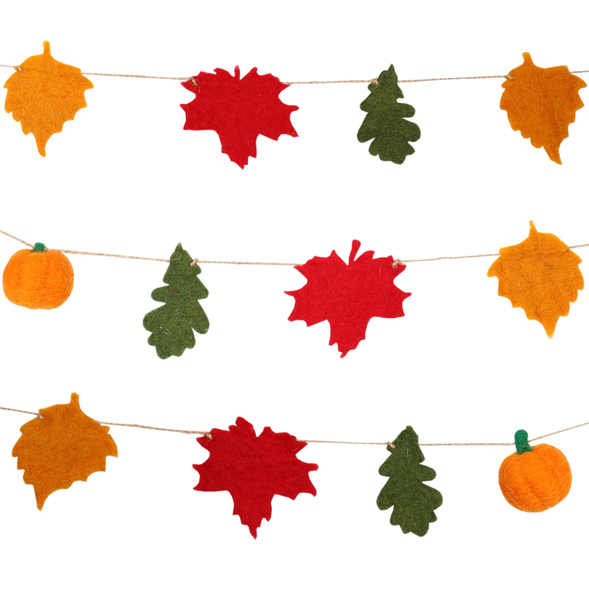 Talking Tables Autumn Fels Leaf Indoor Halloween String Lights Warm Glow Fun Decorations for Custome Décor Birthday NYE Party Home Décor, 16 LED Battery Operated, Light Length 2m