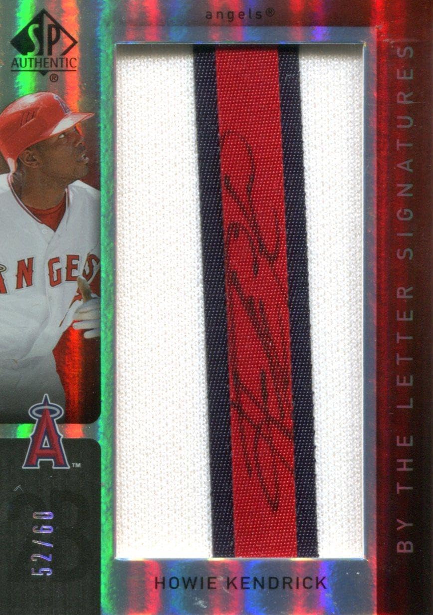 Howie Kendrick Autographed Upper Deck Card #52/60 - Baseball Slabbed Autographed Cards