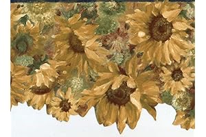 Brighten Your Walls with the CONCORD WALLCOVERINGS Floral Wallpaper Border: A Touch of Nature Indoors