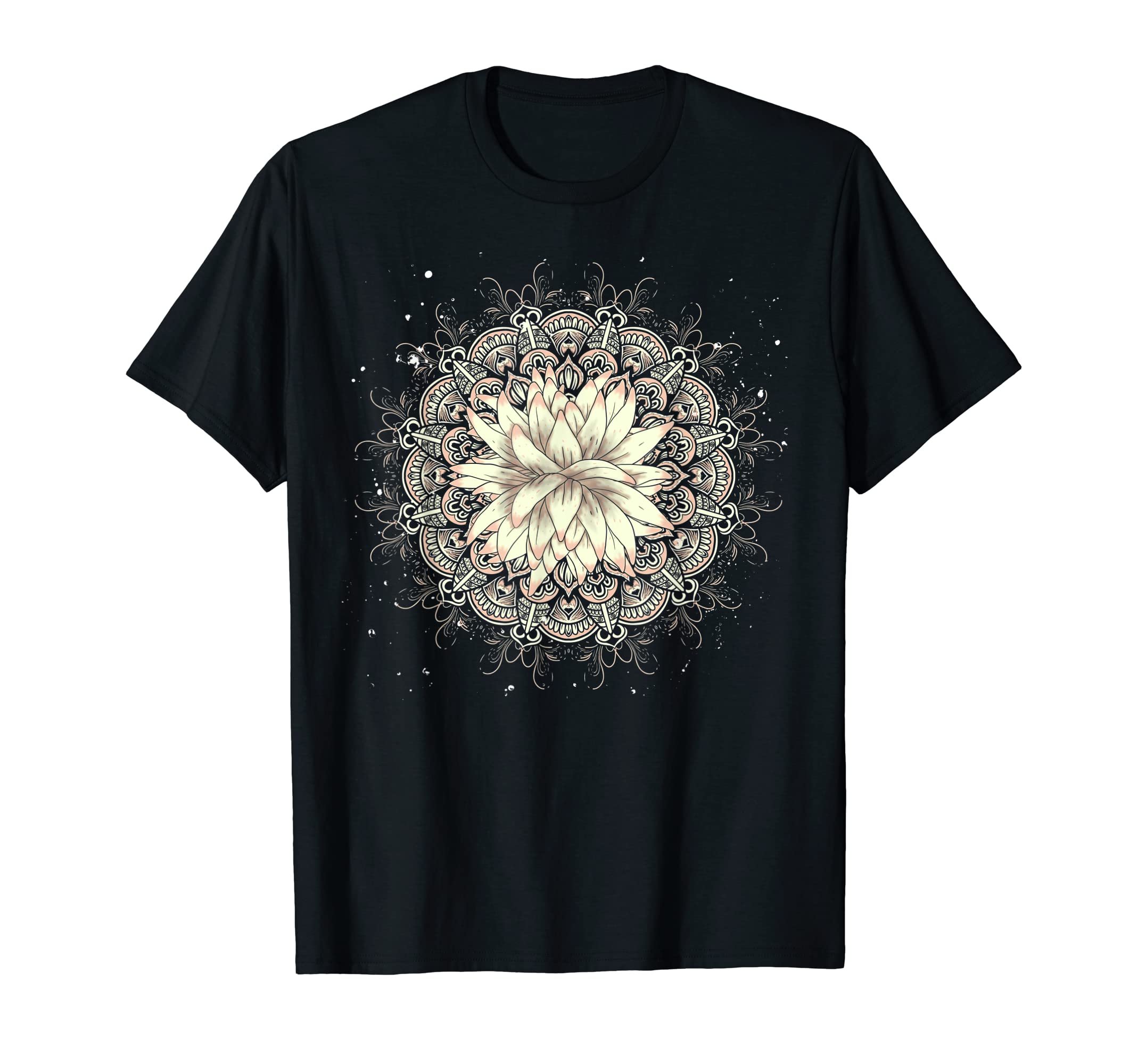 Prana Art Mandala Lotus Boho Yoga Spiritual GiftBuddhist Flower Blossom Prana Art Spiritual Lotus Mandala T-ShirtOEKO-TEX STANDARD 100