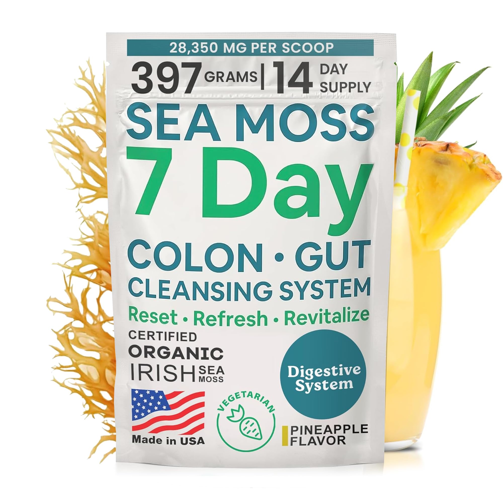 Amazon.com: Atlantic Naturals Sea Moss 7-Colon Cleanse Powder