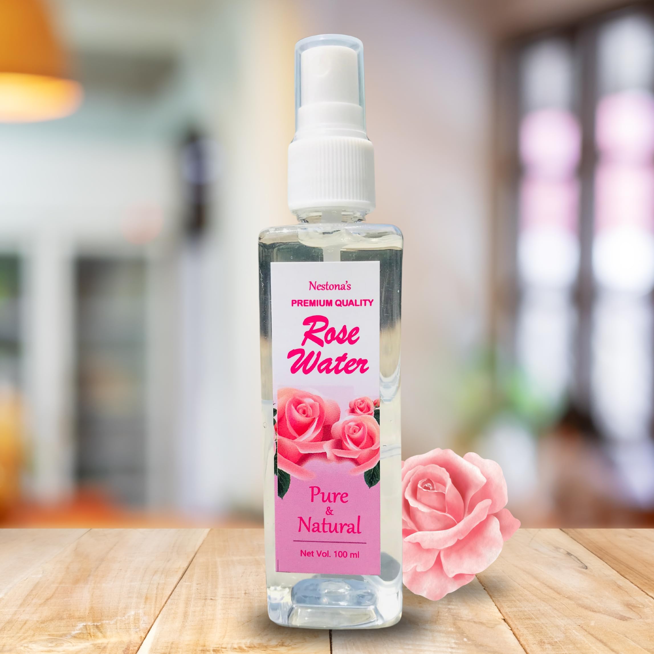 Nestona's Premium Rose Water Mist 100 ml | Pure and Organic | Refreshing and Rejuvenating | Toning and Balancing | Aromatherapy | Skin Care-picture-43