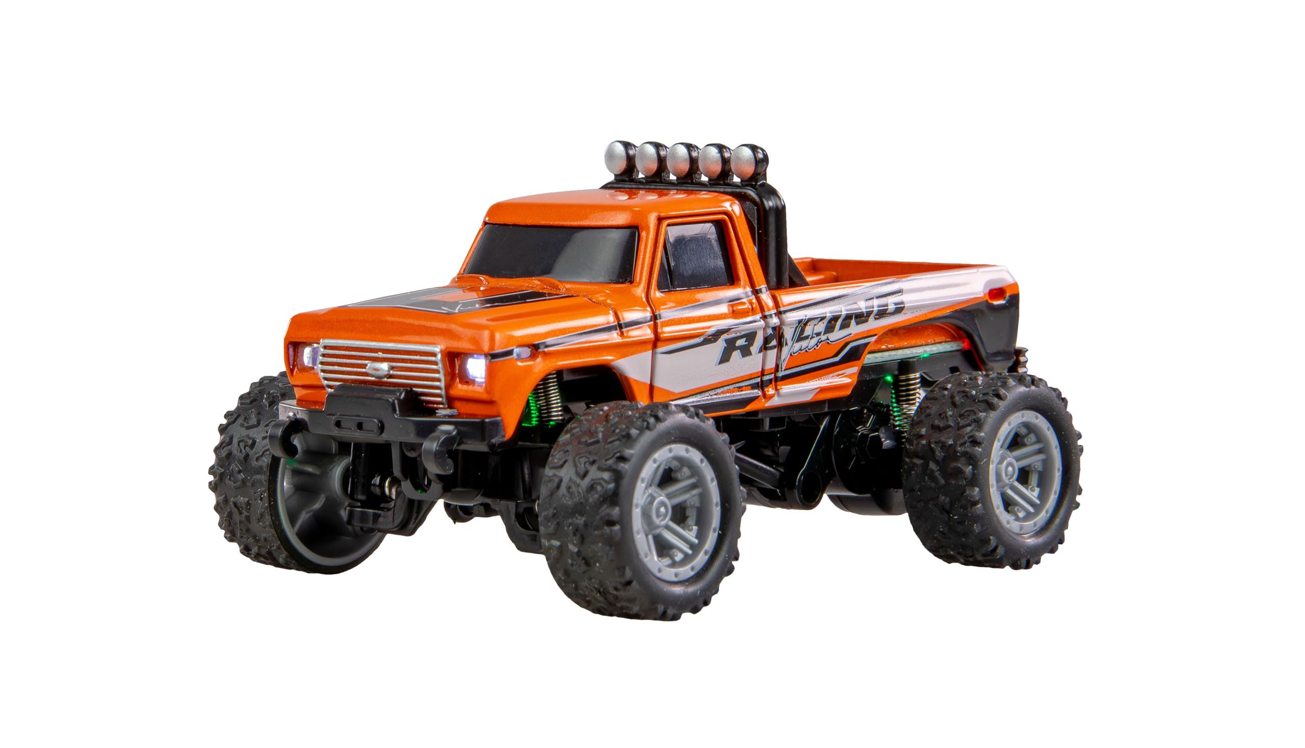 Amewi RC Monster Truck Die Cast 1:64 RTR Orange, Remote Control in Card Format