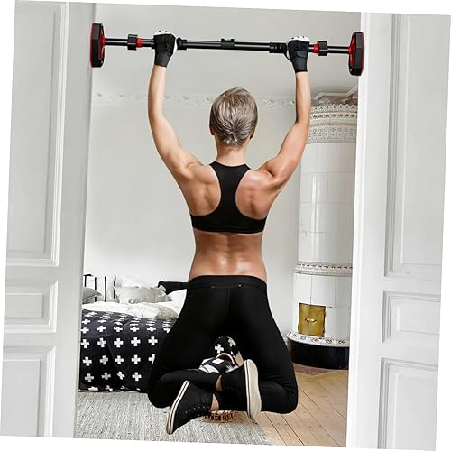 Miniatura 4 de GALPADA Barra de dominadas portátil ajustable para puerta, resistente, sin taladro, para equipo de fitness en el hogar, estante de ejercicio de
